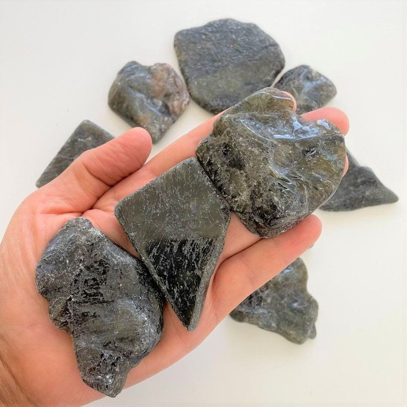 Polished Slabs - Labradorite - 500g(12-20)pc Polished Slabs - Labradorite - 500g(12-20)pc